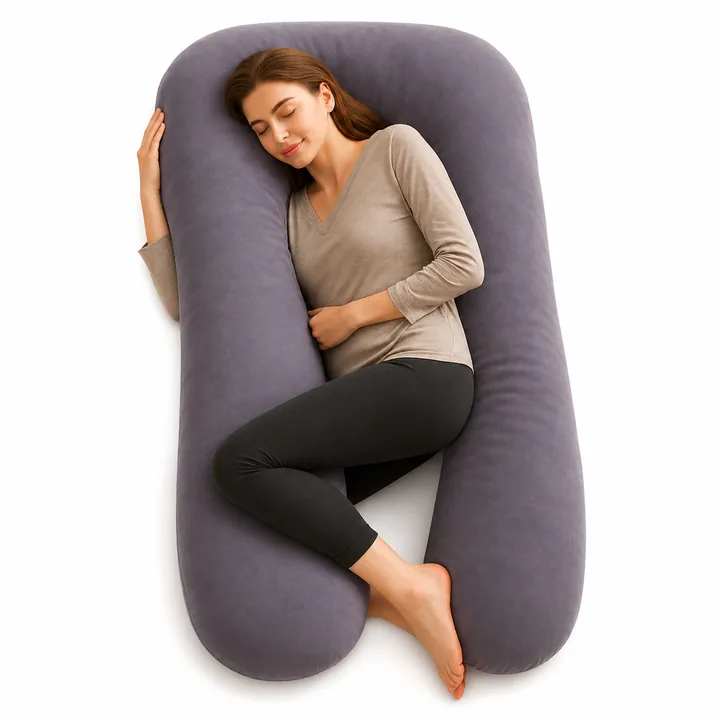 CoveLoop Full Body Wrap Pillow — U-shaped wrap pillow in Mist
